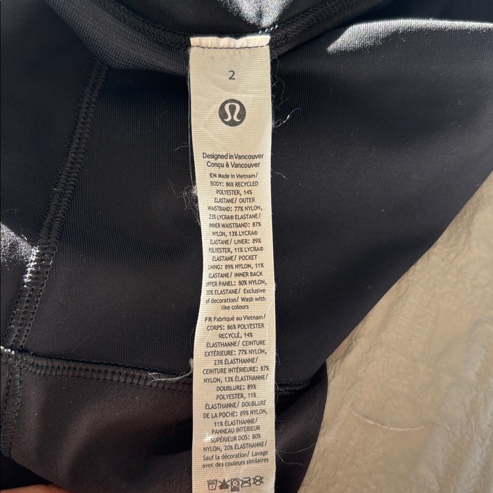 lululemon athletica Black Women's Athletic Overlay Shorts - Picture 7 of 8